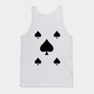 Pikes Spades Suit Playing Card Symbol Tank Top